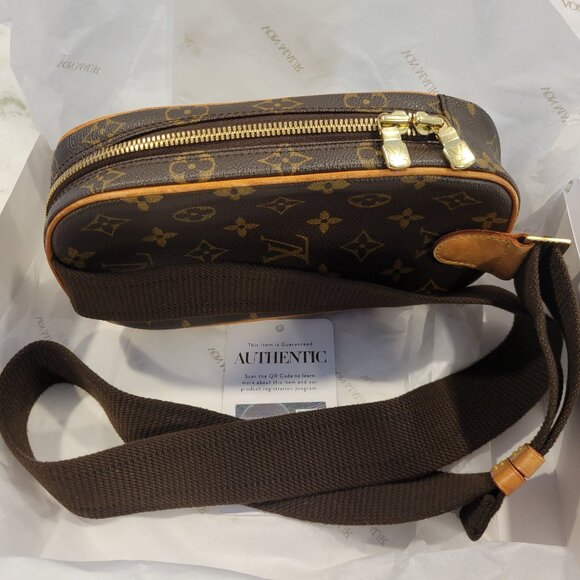 Authentic LOUIS VUITTON Monogram Pochette Ganju Bum Bag  M51870 - Picture 2 of 11